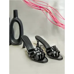 The White Pole Women's Black Casual Stilettos-picture-44