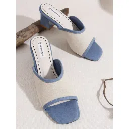 The White Pole Women's Blue Casual Sandals-picture-42