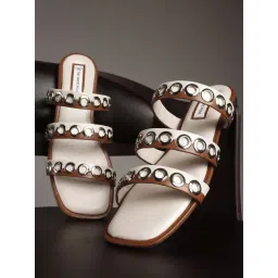 The White Pole Women's Brown Casual Sandals-picture-24