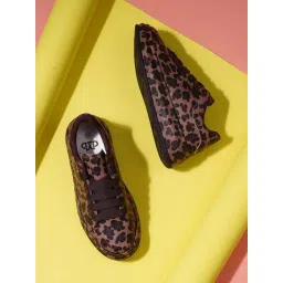 The White Pole Women's Brown Casual Sneakers-picture-17