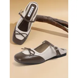 The White Pole Women's Brown Mule Shoes-picture-37