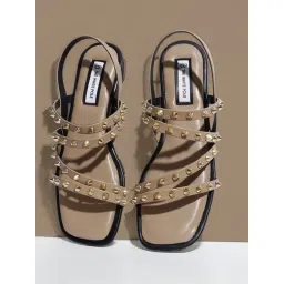 The White Pole Women's Brown Sling Back Sandals-picture-30