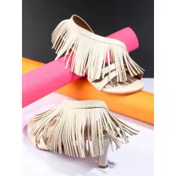 The White Pole Women's Cream D'Orsay Stilettos-picture-34