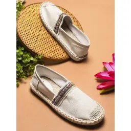The White Pole Women's Cream Espadrille Shoes-picture-41