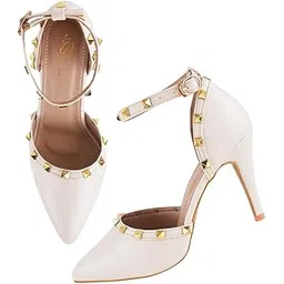 the white pole Women's Fashion Pointed Stiletto Heel Pump Shoes for Party and Formal Occasions-picture-53