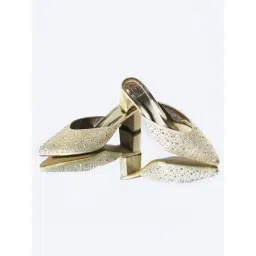 The White Pole Women's Golden Mule Shoes-picture-37