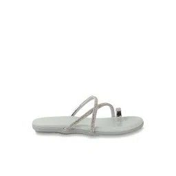 The White Pole Women's Green Toe Ring Sandals-picture-40