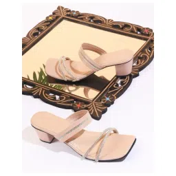 The White Pole Women's Nude Casual Sandals-picture-34