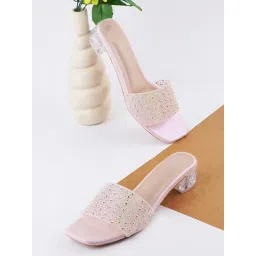 The White Pole Women's Peach Casual Sandals-picture-17