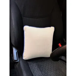 The White Willow Set Of 2  White Solid Square Cushions-picture-13