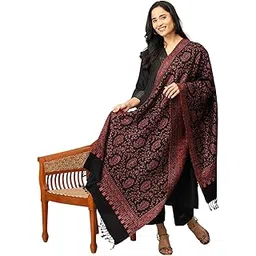 the woman store Women Winter Woolen Stole | Soft Warm Shawl Wrap Scarf For Winter | Trendy Stylish Printed Stoles For Women's-picture-12