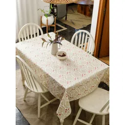 The Yard House Brown Ethnic Motifs Anti-Slip Cotton 6-Seater Table Cover-picture-27