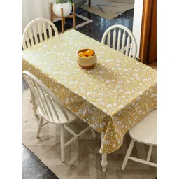 The Yard House Yellow Floral Anti-Skid Cotton 8-Seater Table Cover-picture-29