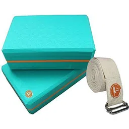 the yogis High Density Foam Yoga Block Brick[Set of 2]Large Size [ Free - Yoga Belt Yoga Blocks-picture-41