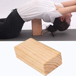 the yogis The Yogis™ Wooden Yoga Block, Eco-Friendly Pure Wood Yoga Block Brick, Provides Stability, Balance and Flexibility, for Yoga, Workout, Fitness & Gym Large Size - 9×5×3Inch PC -1-picture-0
