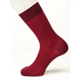 Theater Men Pinstripes Mercerized Cotton Calf Length Formal Socks-picture-17