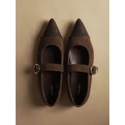 Theater Women Hepburns Brown Mary Jane Ballerinas Flats image 3