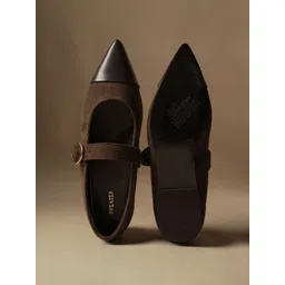 Theater Women Hepburns Brown Mary Jane Ballerinas Flats image 2