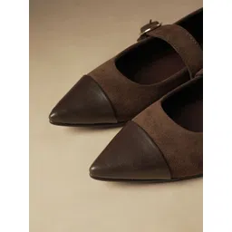 Theater Women Hepburns Brown Mary Jane Ballerinas Flats image 4