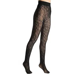 theater Women Textured Fur Stockings | Stretchable Black Fleece-Lined Thermal | Soft Waistband | Free Size (S-XXL (24-42) In)-picture-51