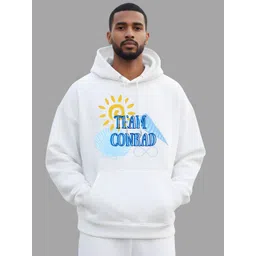 TheBTclub Unisex Typography Printed Hooded Oversized Pullover Sweatshirt-picture-35