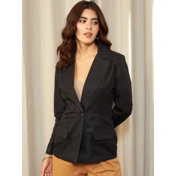 theclassictogs Women Solid Single Breasted Casual Blazer-picture-18
