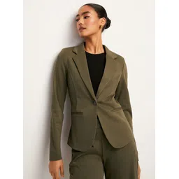 theclassictogs Women Solid Single Breasted Casual Blazer-picture-10