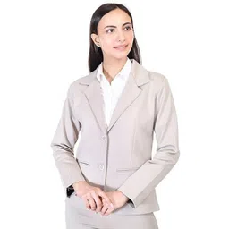 theclassictogs Women Solid Single Breasted Casual Blazer-picture-11