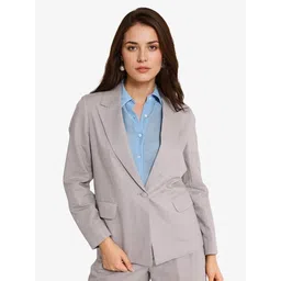 theclassictogs Women Solid Single Breasted Casual Blazer-picture-44