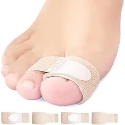 thecloudmall 4pcs Hammer Toe Straightener Toe Bandages Protectors, Toe Corrector for Overlapping Toes, Toe Splints for Crooked Toes, Curled Toes, Bent Toes and Broken Toes-picture-52