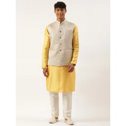 TheEthnic.Co Geometric Textured Nehru Jacket-picture-17