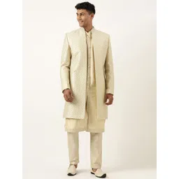 TheEthnic.Co Men Embroidered Indowestern Sherwani Set-picture-24