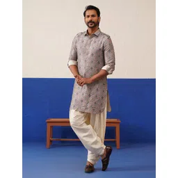 TheEthnic.Co Men Geometric Kurta-picture-35