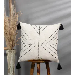 thegasbh Beige Cotton Kantha Work Cushion Covers (Pack Of 5)-picture-33