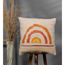 thegasbh Beige Cotton Printed Cushion Covers (Pack Of 2)-picture-17