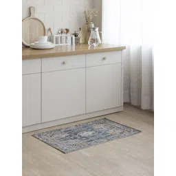 THEGASBH Blue & White Printed Cotton Kitchen Mats-picture-21