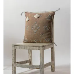 thegasbh Brown Cotton Embroidery Cushion Covers (Pack Of 5)-picture-31