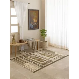 THEGASBH Green Geometric Printed Cotton Carpet-picture-16