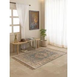 THEGASBH Grey & Brown Printed Cotton Carpet-picture-23