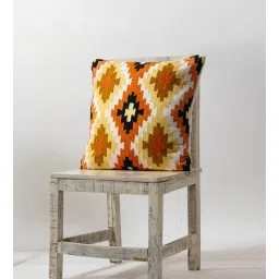 thegasbh Orange Cotton Embroidery Cushion Covers (Pack Of 2)-picture-19