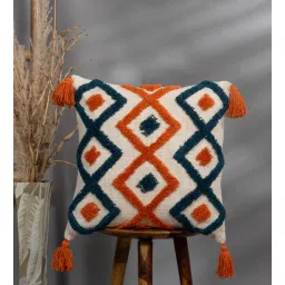 thegasbh Ornage Cotton Tufted Cushion Covers (Pack Of 2)-picture-35