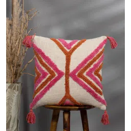 thegasbh Pink Cotton Tufted Cushion Covers (Pack Of 2)-picture-38