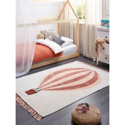 THEGASBH Pink Traditional Hand-Tufted Cotton Carpet-picture-30