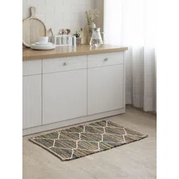 THEGASBH White & Blue Textured Doortmat image 3