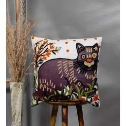 thegasbh White Cotton Embroidery Cushion Covers (Pack Of 2)-picture-34