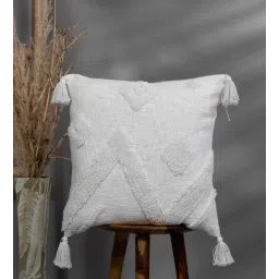 thegasbh White Cotton Tufted Cushion Covers (Pack Of 5)-picture-16
