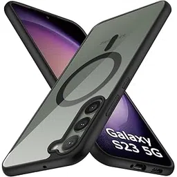 TheGiftKart Hybrid Back Cover Case for Samsung Galaxy S23 5G Compatible with MagSafe | Shockproof Design | Hard Transparent Back Cover Case for Samsung Galaxy S23 5G (PC & TPU, Black Sides)-picture-31