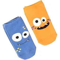 THELA GAADI Comic Monster - 100% Combed Cotton Funky Printed Socks for Men & Women | Cute & Quirky Ankle Length Socks | Odour Free, Breathable, Free Size (10+ Yrs)-picture-21