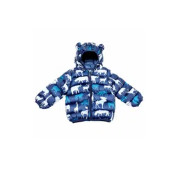 Thelittlebunny Unisex Kids Navy Blue Lightweight Puffer Jacket-picture-15