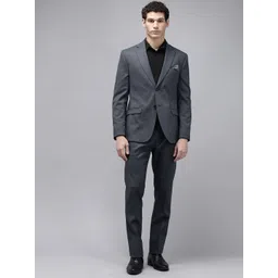 Theme Slim Fit Checked Single-Breasted 2 Piece Formal Suit-picture-28